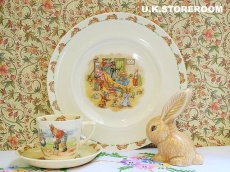 画像1: CH023 Royal Doulton Bunnykins  ロイヤルドルトン バニキンズ ディナープレート (1)