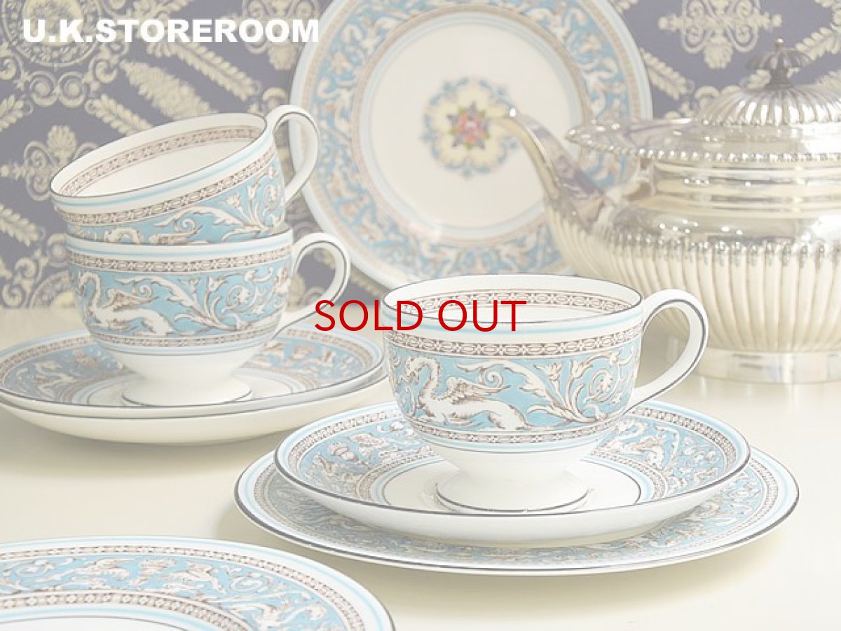 画像1: OB059 Wedgwood ウェッジウッド フロレンティーン ティートリオ (1)