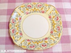 画像9: MB032 Colclough コルクラフ  ローズ＆ブルーフラワー ティートリオ (9)