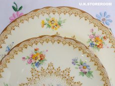 画像11: OB149 Crown Sttafordshire 　クラウンスタッフォードシャー フラワースプレイ ティートリオC (11)