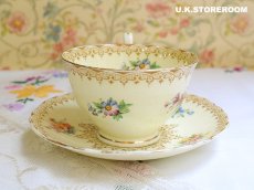 画像3: OB149 Crown Sttafordshire 　クラウンスタッフォードシャー フラワースプレイ ティートリオC (3)