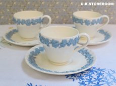 画像2: OB204 Wedgwood ウェッジウッド  クィーンズウエア コーヒーカップ＆ソーサーA (2)