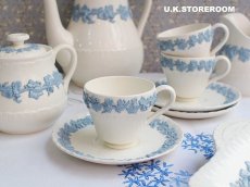 画像1: OB204 Wedgwood ウェッジウッド  クィーンズウエア コーヒーカップ＆ソーサーA (1)