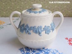 画像2: OB199 Wedgwood ウェッジウッド  クィーンズウエア シュガーポットB (2)