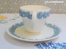 画像5: OB204 Wedgwood ウェッジウッド  クィーンズウエア コーヒーカップ＆ソーサーA (5)