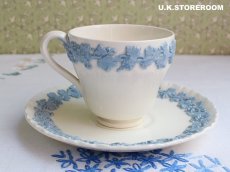 画像4: OB203 Wedgwood ウェッジウッド  クィーンズウエア コーヒーカップ＆ソーサーB (4)