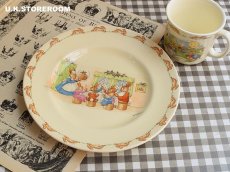 画像1: CH146 Royal Doulton Bunnykins Barbara vernon  ロイヤルドルトン バニキンズ バーバラ・ヴァーノン　20.8cmプレート (1)