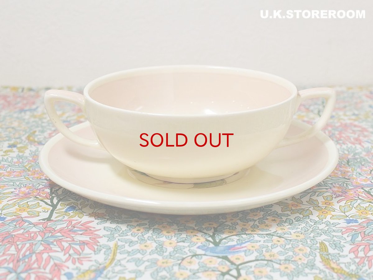 画像3: SC166 Susie Cooper スージークーパー パトリシアローズ スープカップ＆ソーサー (3)