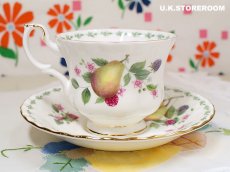 画像4: RA158 Royal Albert  ロイヤルアルバート コヴェントガーデンフルーツシリーズ -ピアー- ティーカップ＆ソーサー (4)