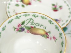画像7: RA158 Royal Albert  ロイヤルアルバート コヴェントガーデンフルーツシリーズ -ピアー- ティーカップ＆ソーサー (7)
