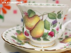 画像11: RA158 Royal Albert  ロイヤルアルバート コヴェントガーデンフルーツシリーズ -ピアー- ティーカップ＆ソーサー (11)