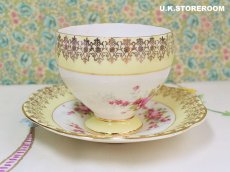 画像6: MB090 Imperial China  インペリアルチャイナ ローズパターン ティートリオ (6)