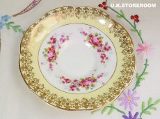 画像13: MB090 Imperial China  インペリアルチャイナ ローズパターン ティートリオ (13)