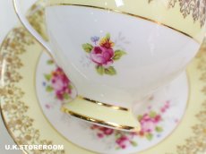画像10: MB090 Imperial China  インペリアルチャイナ ローズパターン ティートリオ (10)