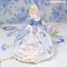 画像3: CP049 Coalport  コールポート フェアレストフラワーズ フィギュリン〜Veronica〜 (3)