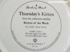 画像7: CH183 Coalport  Lesley Anne Ivory  レズリー・アン・アイボリー Kitten of the Week -Thursday's Kitten- ピクチャープレート  (7)