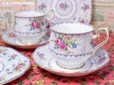 画像2: RA176 Royal Albert  ロイヤルアルバート プチポワン ティートリオ (2)