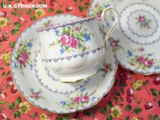 画像16: RA176 Royal Albert  ロイヤルアルバート プチポワン ティートリオ (16)