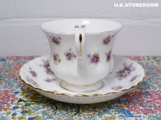 画像6: RA257 Royal Albert ロイヤルアルバート スイートバイオレット ティートリオ (6)