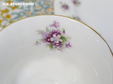 画像9: RA257 Royal Albert ロイヤルアルバート スイートバイオレット ティートリオ (9)