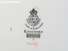 画像9: RW068 Royal Worcester  ロイヤルウースター ローズマリー BBプレート A (9)