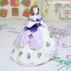 画像3: CP069 Coalport コールポート  フェアレストフラワーズ フィギュリン〜Violet〜 (3)