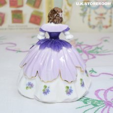 画像4: CP069 Coalport コールポート  フェアレストフラワーズ フィギュリン〜Violet〜 (4)