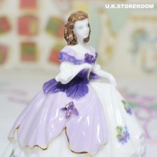 画像6: CP069 Coalport コールポート  フェアレストフラワーズ フィギュリン〜Violet〜 (6)