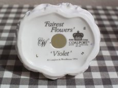 画像11: CP069 Coalport コールポート  フェアレストフラワーズ フィギュリン〜Violet〜 (11)