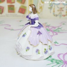 画像5: CP069 Coalport コールポート  フェアレストフラワーズ フィギュリン〜Violet〜 (5)