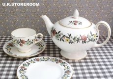 画像12: OB324 Wedgwood ウェッジウッド サマーガーランド 6人用ティーポット (12)