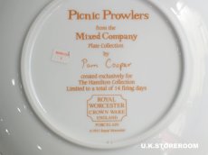 画像9: CH318 Royal Worcester  Pam Cooper   パム・クーパー  Mixed Company Collection  -Picnic Prowlers- ピクチャープレート  (9)