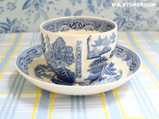 画像6: OB337 Wedgwood ウェッジウッド ウィローパターン ティーカップ＆ソーサー (6)