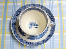 画像9: OB337 Wedgwood ウェッジウッド ウィローパターン ティーカップ＆ソーサー (9)