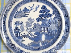 画像3: OB340 Wedgwood ウェッジウッド ウィローパターン ディナープレート C (3)