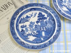 画像1: OB340 Wedgwood ウェッジウッド ウィローパターン ディナープレート C (1)