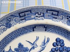 画像6: OB338 Wedgwood ウェッジウッド ウィローパターン ディナープレート A (6)