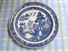 画像2: OB338 Wedgwood ウェッジウッド ウィローパターン ディナープレート A (2)