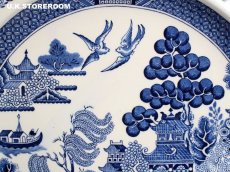 画像4: OB338 Wedgwood ウェッジウッド ウィローパターン ディナープレート A (4)