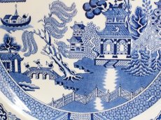 画像5: OB338 Wedgwood ウェッジウッド ウィローパターン ディナープレート A (5)