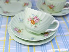 画像2: OB351 Minton  ミントン  ロゼッタ グリーン ティートリオ (2)