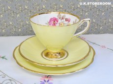 画像2: MB182  Clare China クレアチャイナ レモンイエロー ティートリオ (2)