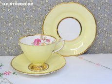 画像11: MB182  Clare China クレアチャイナ レモンイエロー ティートリオ (11)