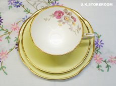 画像7: MB182  Clare China クレアチャイナ レモンイエロー ティートリオ (7)