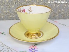 画像4: MB182  Clare China クレアチャイナ レモンイエロー ティートリオ (4)