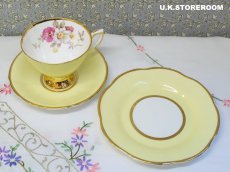 画像12: MB182  Clare China クレアチャイナ レモンイエロー ティートリオ (12)