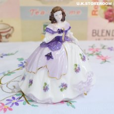 画像3: CP093 Coalport  コールポート フェアレストフラワーズ フィギュリン〜Violet〜 (3)