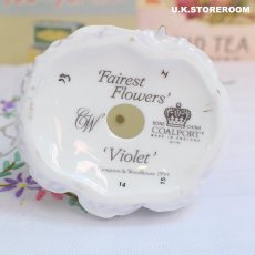 画像9: CP093 Coalport  コールポート フェアレストフラワーズ フィギュリン〜Violet〜 (9)