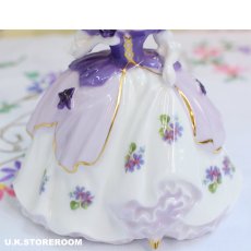 画像6: CP093 Coalport  コールポート フェアレストフラワーズ フィギュリン〜Violet〜 (6)