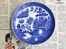 画像10: OB371  Willow Pattern  ウィローパターン 木製バタートレイ (10)